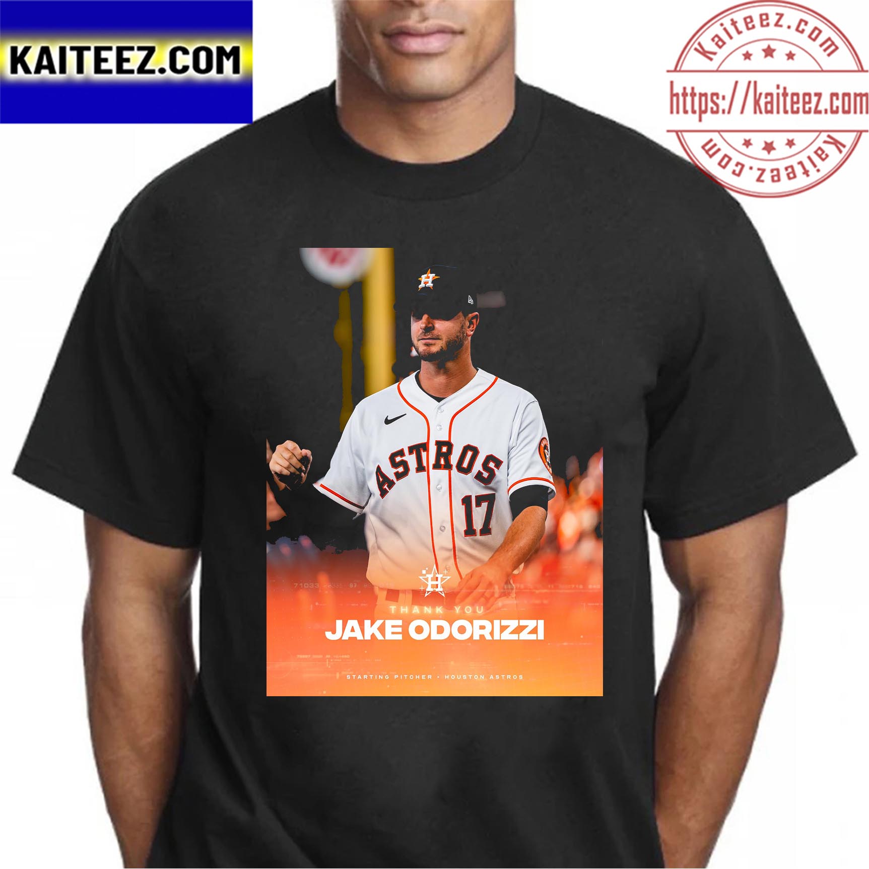 Thank You Jake Odorizzi Starting Pitcher Houston Astros T-shirt - Kaiteez