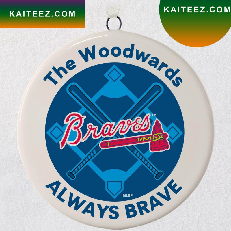 Atlanta Braves Ceramic Christmas Ornament Kaiteez