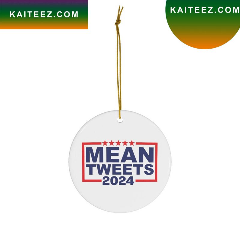 Mean Tweets Ceramic Christmas Ornament Kaiteez