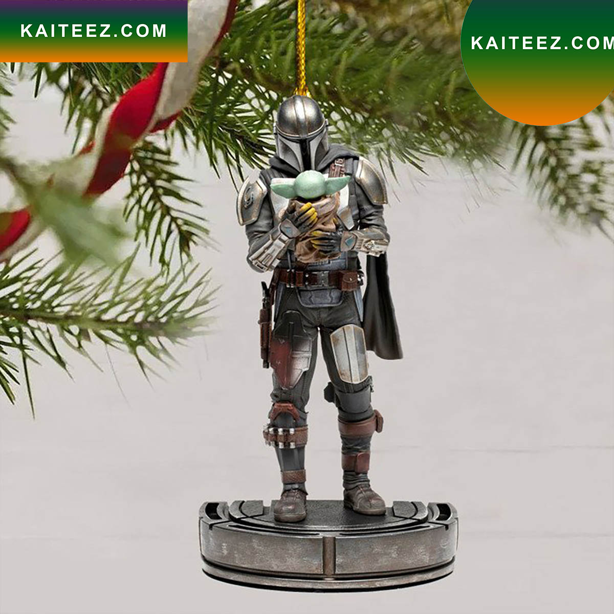 The Mandalorian Star Wars Hanging Christmas Ornament Kaiteez