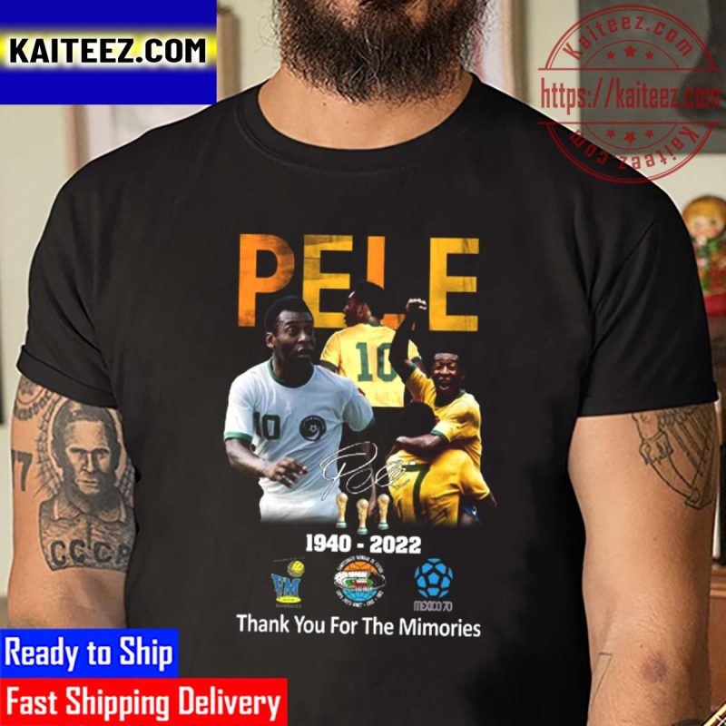 The King Of Football Rip Pele With World Cup Vintage T