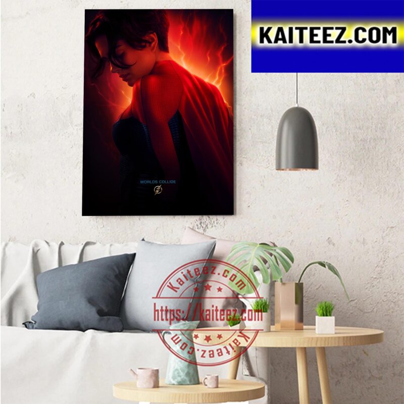 Sasha Calle As Supergirl In The Flash Worlds Collide Movie Art Decor