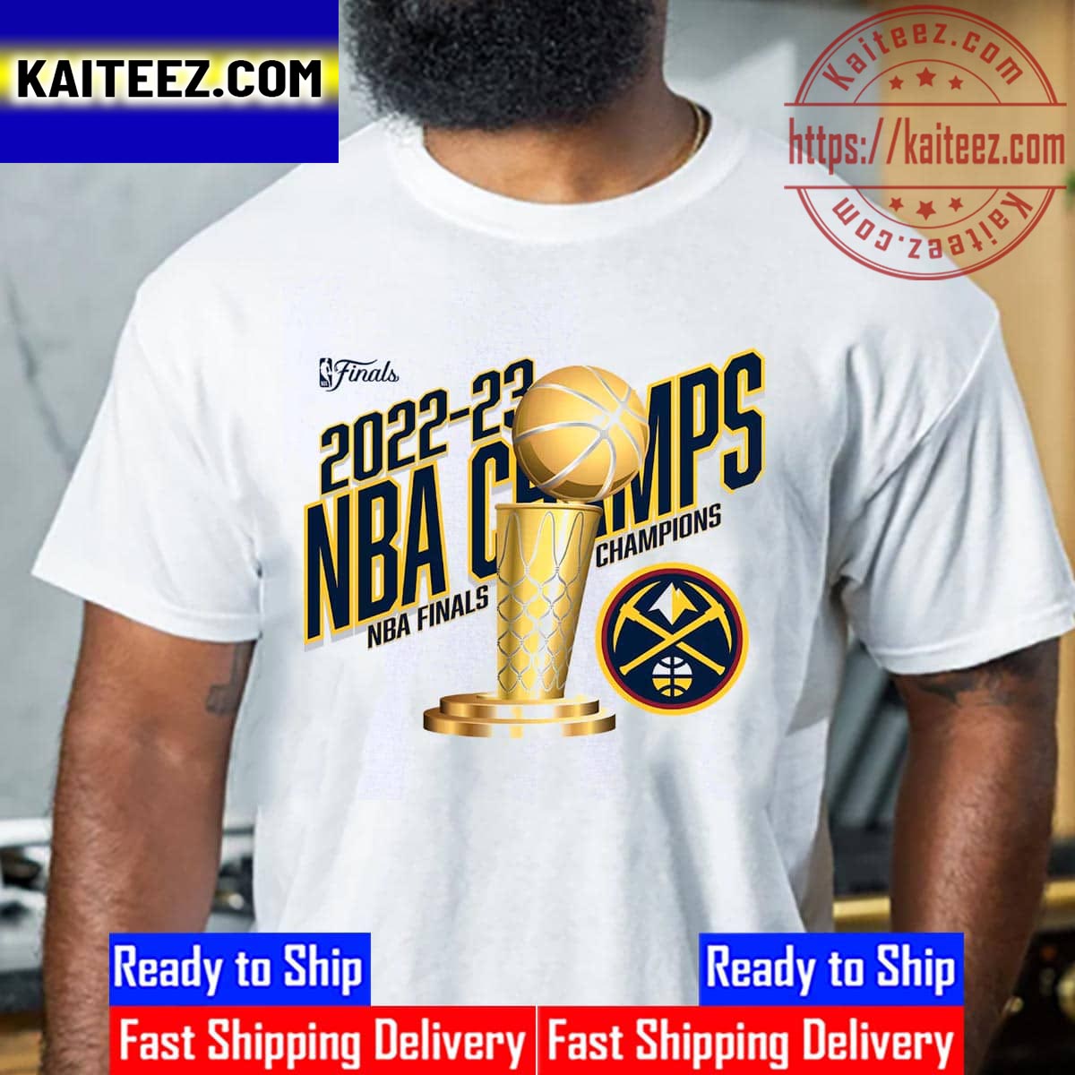 NBA Finals Champs 2022-2023 Denver Nuggets Vintage T-Shirt - Kaiteez