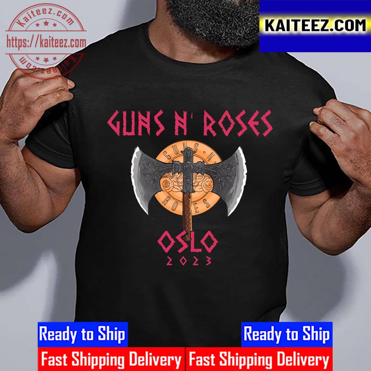 Forløber Lull lys s Guns N Roses Oslo 2023 World Tour Vintage T-Shirt - Kaiteez
