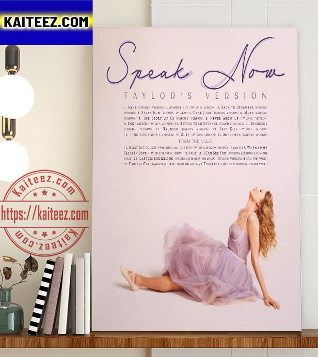 Taylor Swift Speak Now Taylor Version Collaborations with Hayley Williams  And Fall Out Boy On July 7th Home Decor Poster Canvas - Honateez