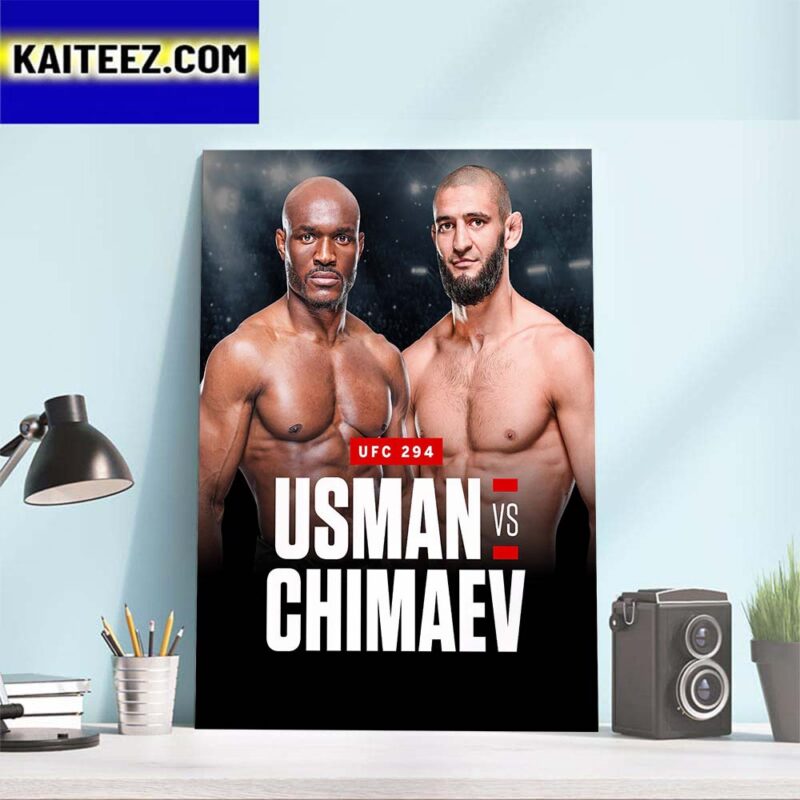 Kamaru Usman Vs Khamzat Chimaev In A Middleweight Bout At UFC 294 Art