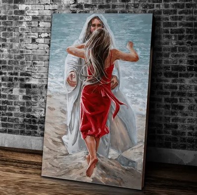 Christian Canvas, Jesus Art Decor, Jesus Christ Canvas