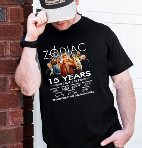 Zodiac 15 Years 2007 2022 Thank You For The Memories Vintage T-Shirt