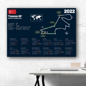2022 Formula 1 Turkish GP Turkey Intercity Istanbul Park Circuit Poster Canvas
