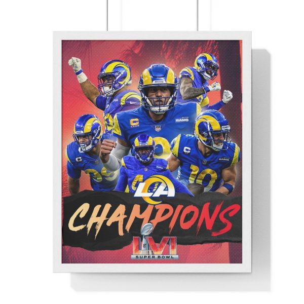 2022 Rams Super Bowl LVI Champions Wall Art Home Decor Poster Canvas