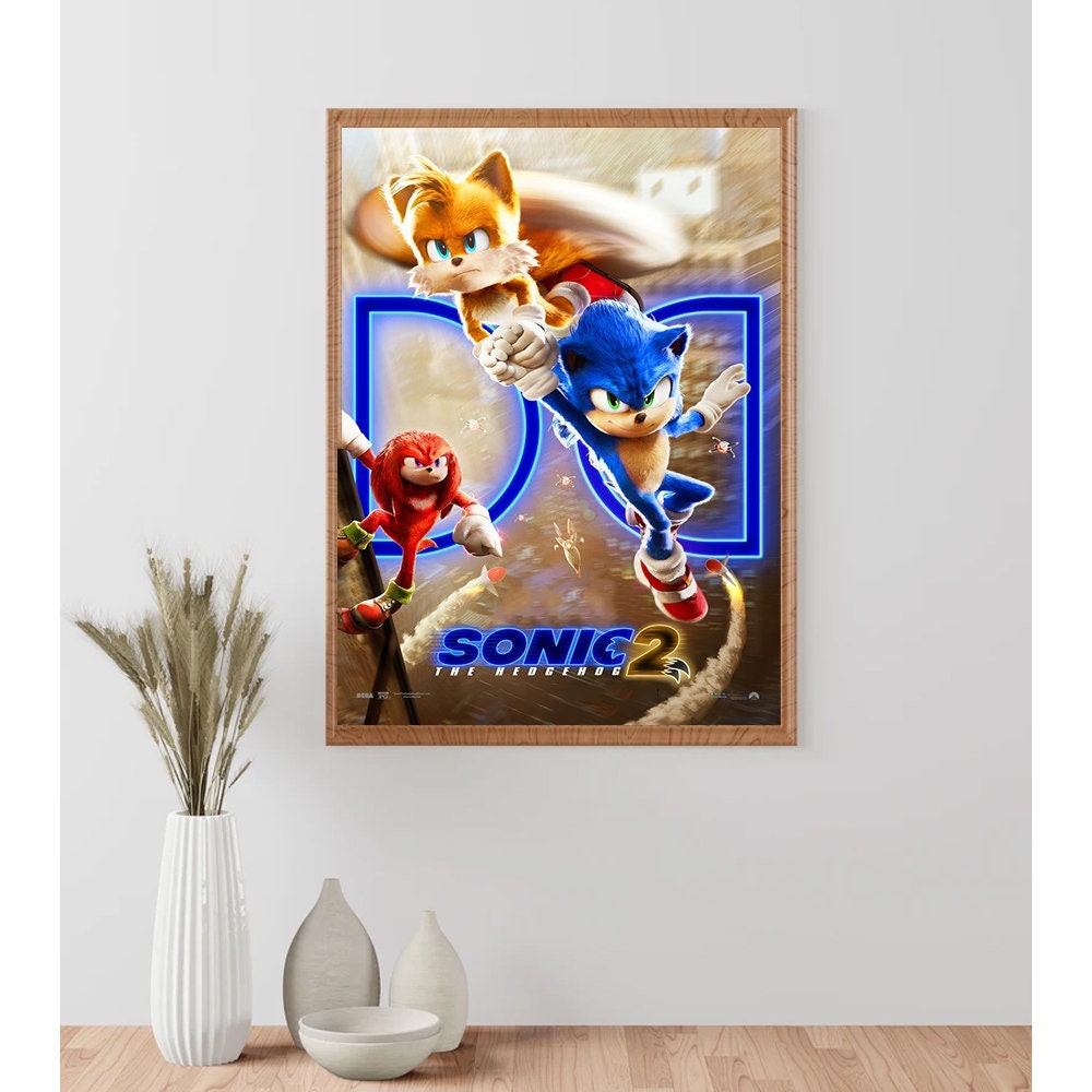 2022 Sonic 2 The Hedgehog Canvas Poster