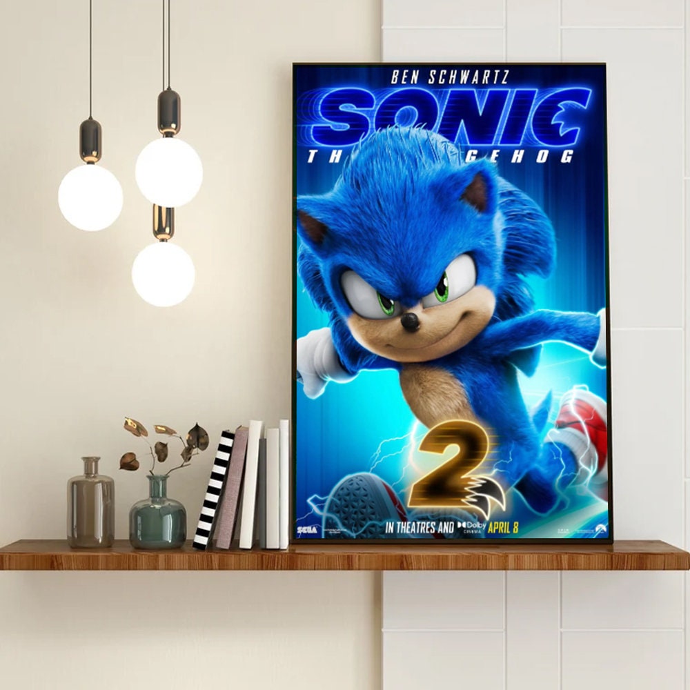 2022 Sonic The Hedgehog 2 Canvas Poster Wall Art
