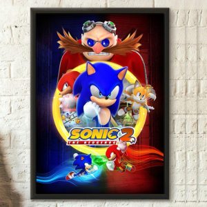 2022 Sonic The Hedgehog 2 Poster Home Decor