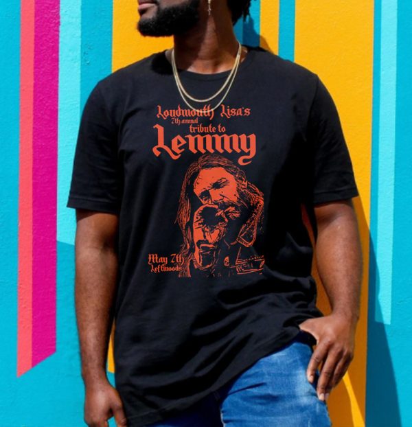 7th Annual Lemmy Tribute orange on black Essential Unisex T-Shirt