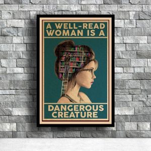 A Well Read Woman Poster Canvas