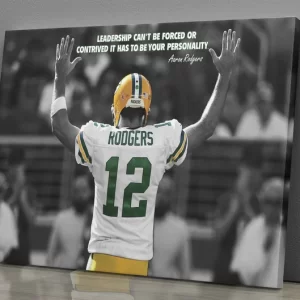 Aaron Rodgers Green Bay Packers Wall Art Home Decor Poster Canvas