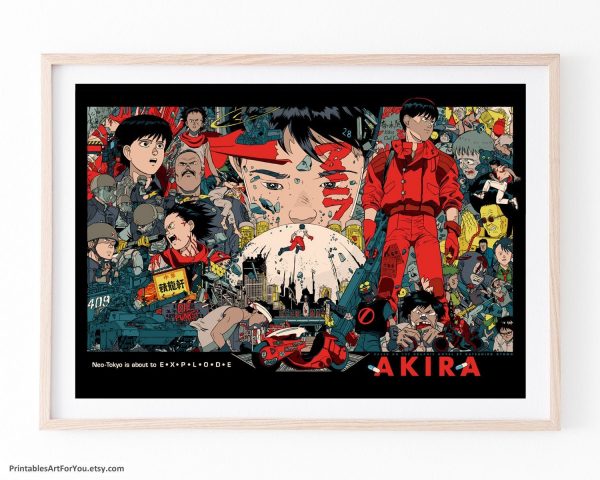 Akira Anime Comic Wall Art Home Decor Poster Canvas