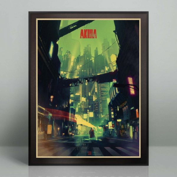 Akira Anime Cyberpunk Movie Wall Art Decor Poster Canvas