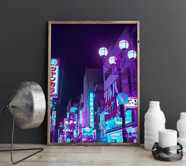 Akira Anime Japan Wall Art Neo Osaka Outrun Vibes Cyberpunk Wall Art Home Decor Poster Canvas