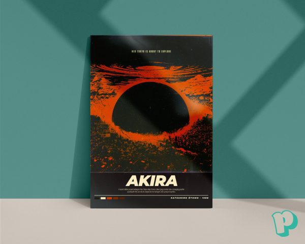 Akira Anime Movie Poster Canvas