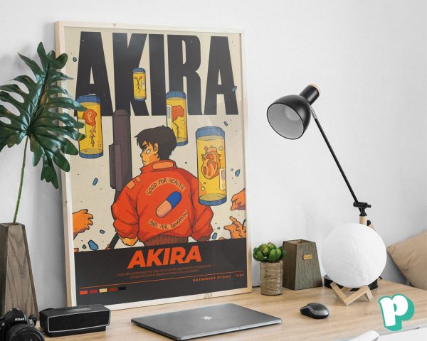 Akira Anime Movie Wall Art Decor Poster Canvas