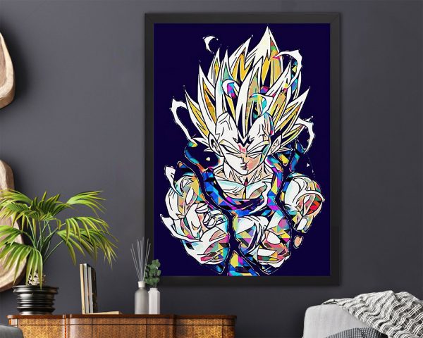 Anime Vegeta Super Saiyan Dragon Ball Z Japane Movie Poster Canvas