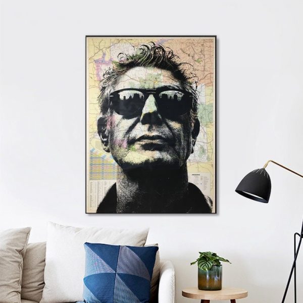 Anthony Bourdain Wall Art Home Decor Poster Canvas