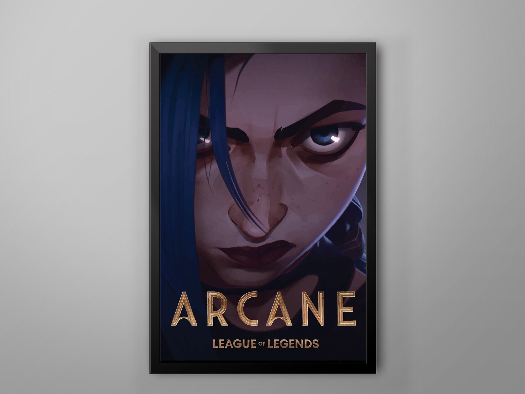 Arcane Jinx League Of Legends 2021 TV Show Poster Poster Canvas