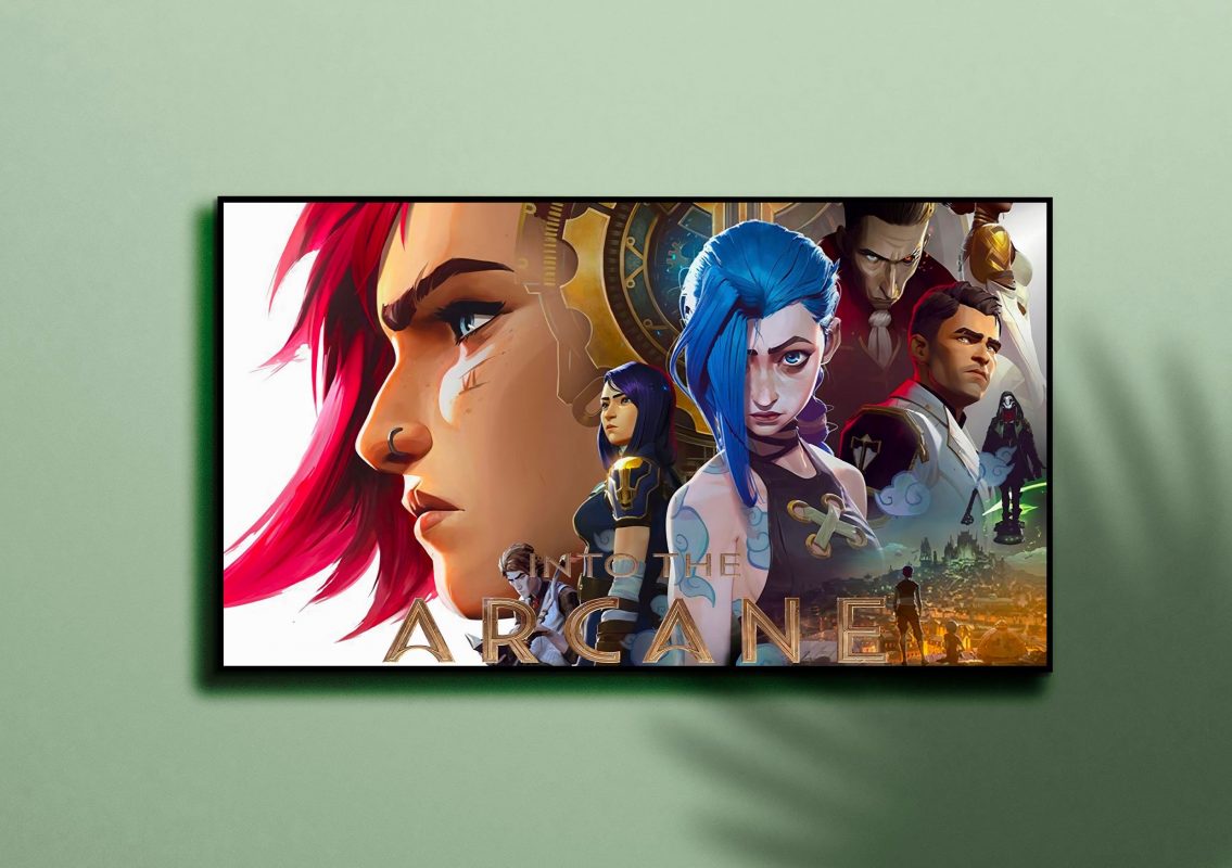 Arcane Jinx Vi League Of Legends Wall Hanging Poster Canvas Kaiteez