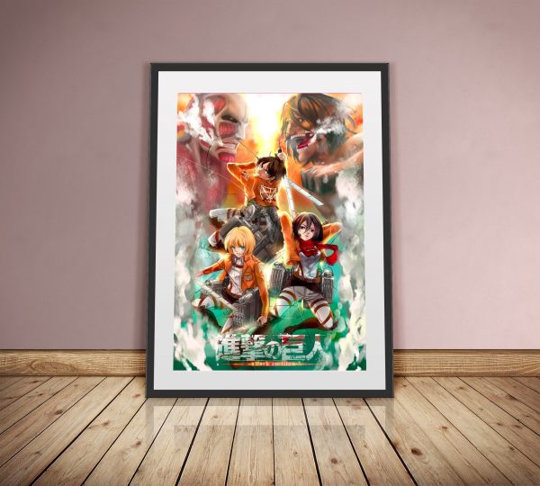 Attack On Titan Anime Shingeki No Kyojin Home Decor Poster Canvas