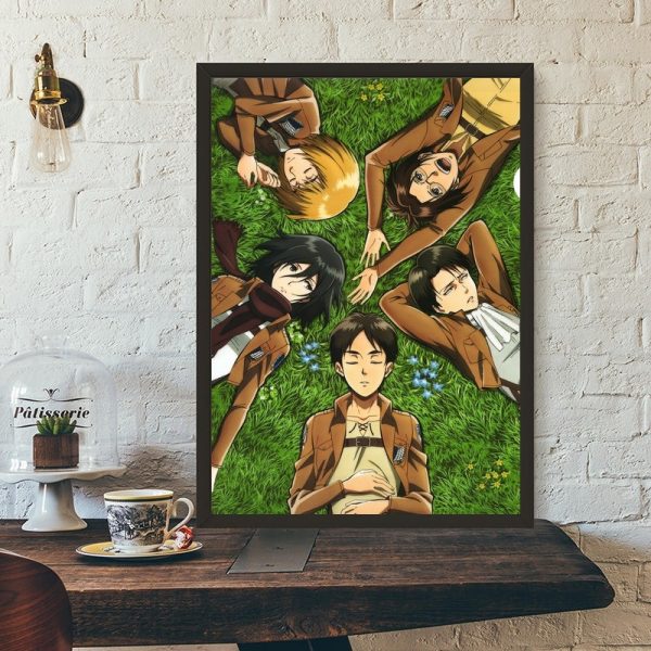 Attack On Titan Home Decor Poster Canvas