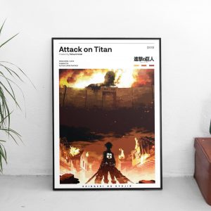 Attack On Titan Minimalist Anime Home Decor Poster Canvas