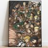 Attack On Titan Shingeki No Kyojin Anime Home Decor Poster Canvas