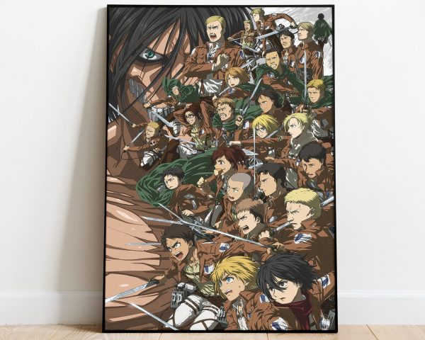 Attack On Titan Season 4 Home Decor Poster Canvas