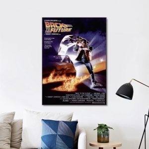 Back To The Future Movie Poster (1985) Vintage Wall Art Home Decor Poster Canvas
