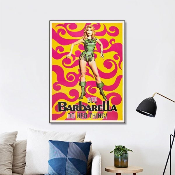 Barbarella Movie (1968) Vintage Wall Art Home Decor Poster Canvas