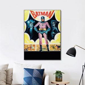 Batman Alternate Movie (1966) Vintage Wall Art Home Decor Poster Canvas