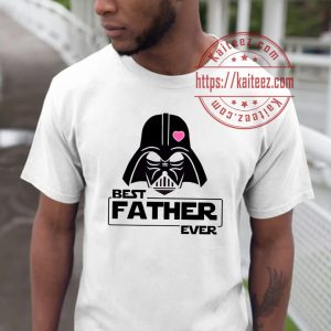 Best Father Ever Pink Heart Darth Star Wars T-Shirt