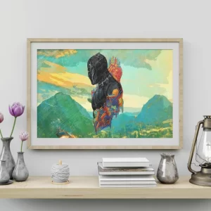 Black Panther Wakanda Forever Wall Art Home Decor Poster Canvas
