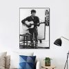 Bob Dylan Black And White Wall Art Home Decor Poster Canvas
