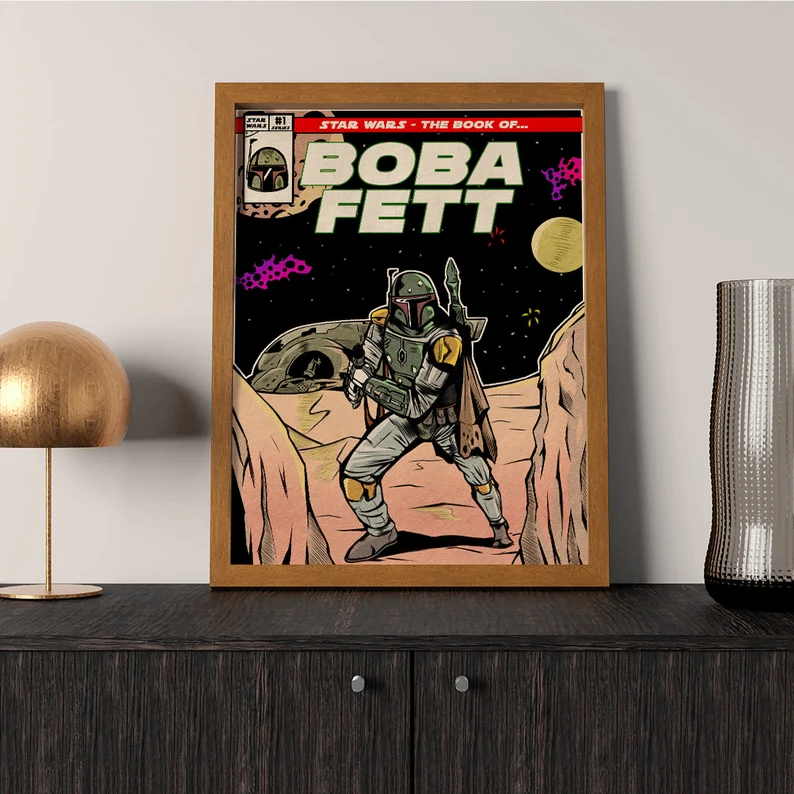 Boba Fett Star Wars PrintWall Art Home Decor Poster Canvas