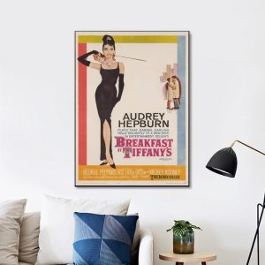 Breakfast At Tiffany’S Movie (1961) Vintage Wall Art Home Decor Poster Canvas