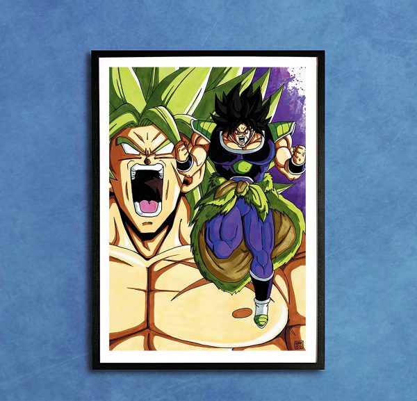 Broly Dragon Ball Z Anime Home Decor Poster Canvas