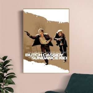 Butch Cassidy And The Sundance Kid Movie (1969) Vintage Wall Art Home Decor Poster Canvas