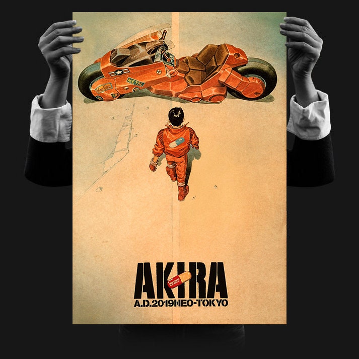 Calssic Movie Akira Anime 80s Cinema High Quality Home Decor Poster Canvas  - Kaiteez