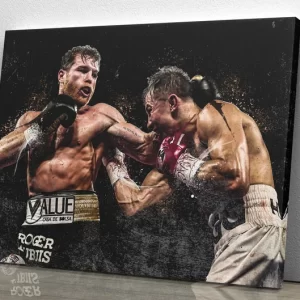 Canelo ?lvarez VS Gennady Golovkin Boxing Wall Art Home Decor Poster Canvas