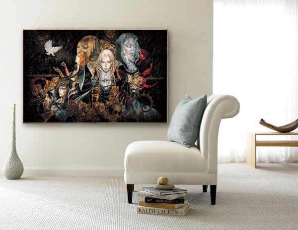 Castlevania Symphony Of The Night Game Wall Art Home Decor Poster Canvas