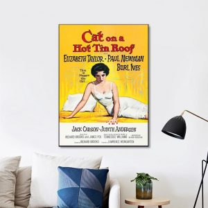 Cat On A Hot Tin Roof Movie (1958) Vintage Wall Art Home Decor Poster Canvas