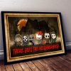 Chibi Horror Characters Friends Halloween Home Decor Poster Canvas