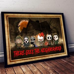 Chibi Horror Characters Halloween Art Decor Home Decor Poster Canvas